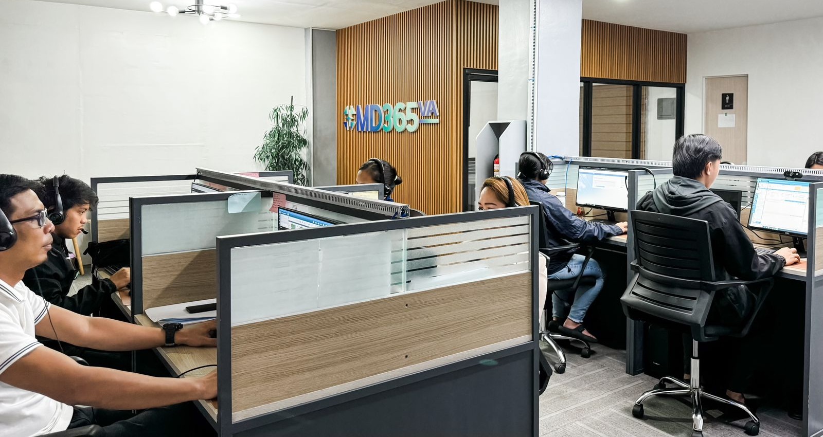 The MD365VA team at our dedicated facility in the Philippines