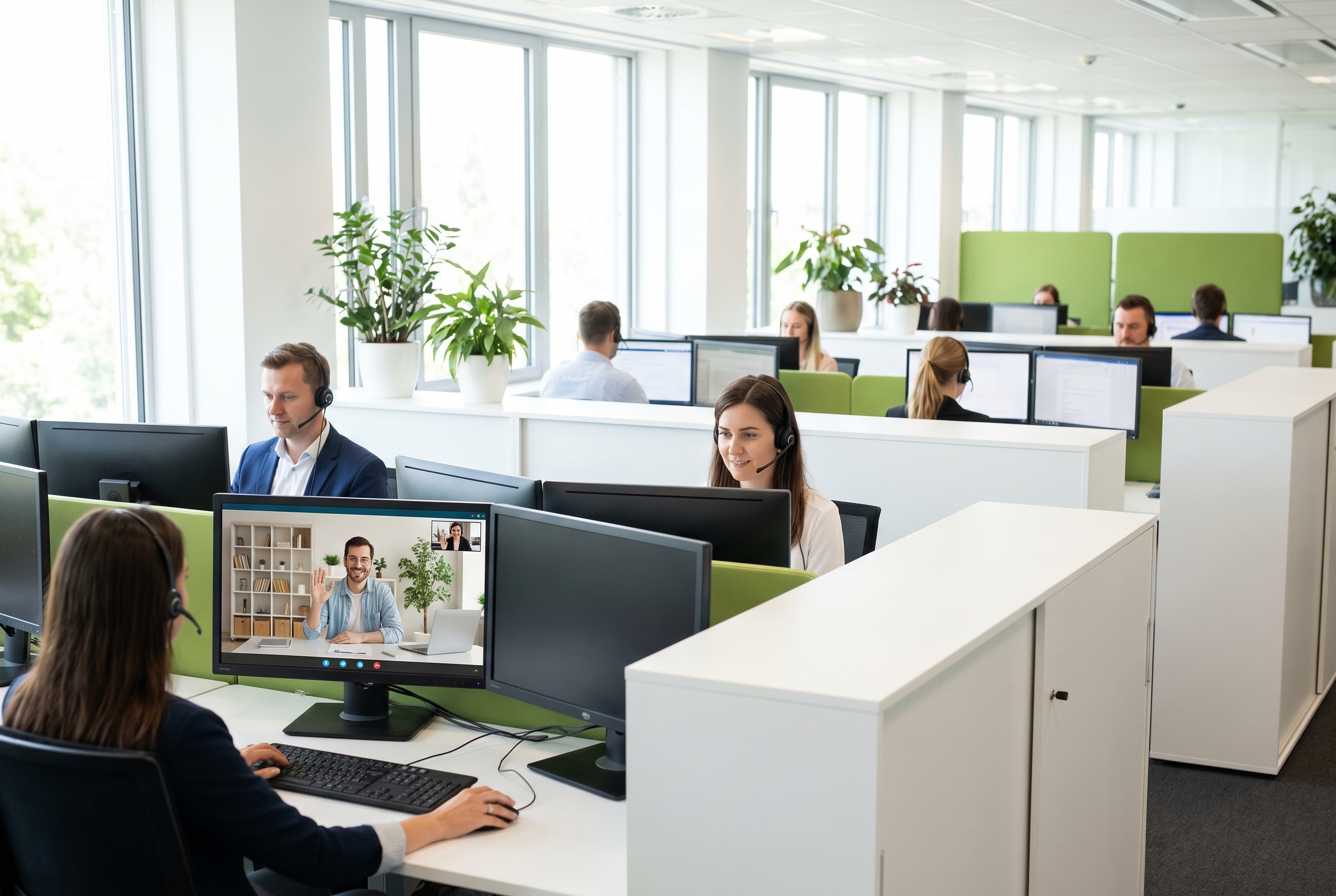 Virtual assistants working on-site at our dedicated Philippines facility